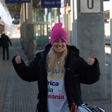 N&auml;stan framme efter typ 20timmar p&aring; t&aring;g.. Foto: Robert. &Aring;kare: Josefin.