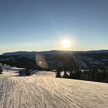Nydelige forhold i bakken
I dag er det -6 grader p.