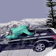 Jag l&auml;gger en fet vurpa p&aring; whistler bilen!. Foto: Niklas Carlborg. &Aring;kare: Mikael Carlsson.