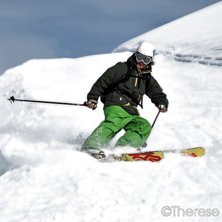 p&aring; v&auml;g hem efter en hel dag i backen! :). Foto: Theres&eacute; Karlsson. &Aring;kare: Leo Bon Beckman.