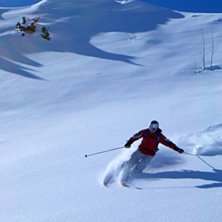 13:32, Schlossalm n&auml;ra Hohe Scharte, efter ca 1 h. Foto: Bj&ouml;rn Bergstr&ouml;m Jonsson (Jag). &Aring;kare: Ola Thors&eacute;n.