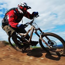 Tog bilden p&aring; min kompis Tobbe i en av Rodelbanan. Foto: Peter Withfeldt. &Aring;kare: Tobbe Ald&eacute;n.
