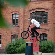 Behind the bushes, hoppet utf&ouml;rdes fr&aring;n sj&auml;lva . Foto: Simon Lindberg. &Aring;kare: Henrik Westlund.