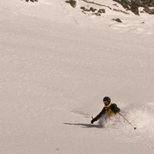 70 cm nysn&ouml; p&aring; gr&auml;nsen &ouml;ver Cervinia. Foto: Patrick S&ouml;dermark. &Aring;kare: Jonas Winqvist.