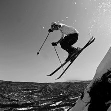 Slaskig v&aring;rskid&aring;kning till sin spets!. Foto: Erik Hammarsten. &Aring;kare: Petter Elfsberg.