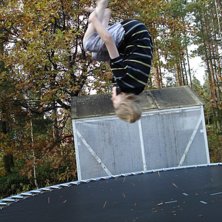 Frontflip!. Foto: Ludvig Nilsson. &Aring;kare: Andreas Lundmark.