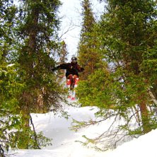 vi k&ouml;rde session i skogarna.. Foto: johan r&ouml;ckner. &Aring;kare: jocke lenndin.