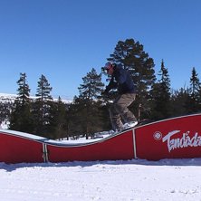 SW Boardslide p&aring; &amp;quot;Rollercostern&amp;quot. Foto: Stoffe. &Aring;kare: MR Tommy Kroon.