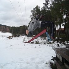 vi var p&aring; stranden och kolla sen drog jag backfli. Foto: Martin bergkvist. &Aring;kare: Robin krantz=Mig.