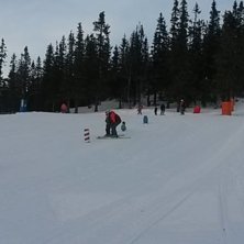 -2 og klart v&aelig;r!
Fine forhold i bakken og klart v.