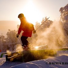 Skislide? Vad heter en boardslide p&aring; skidor?. Foto: Magnus Rasmark. &Aring;kare: Mattias V&aring;gstedt.
