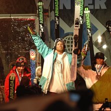 Foto: Flip McCririck /Shazamm/ESPN Images. &Aring;kare: Tanner Hall - Gold Medal, Simon Dumont - Silver Medal, Peter Olenick - Bronze Medal.