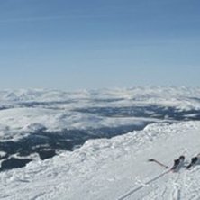 Bl&aring;kupa p&aring; Skutans topp mellan p&aring;skstormarna. Foto: Fredrik Billig.