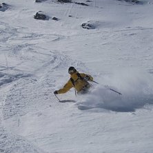 Puder i Zermatt. Foto: Adam Jonsson. &Aring;kare: Robin Ljungqwist.