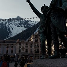 Horace Bendicte de Saussure och dagens &aring;k i bakru. Foto: Albin Oskarsson.