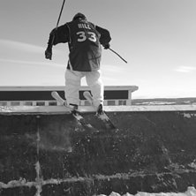 Patrik p&aring; wallriden. Foto: Anders Eriksson. &Aring;kare: Patrik Hjelm.