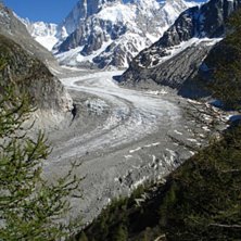 Mer de Glace i maj 2007... l&aring;t oss s&auml;ga att det . Foto: Pernilla Lidholm.