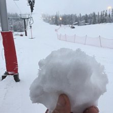 F&oslash;rste dag i vinterferien
Sn&oslash;en laver ned n&aring; p�.