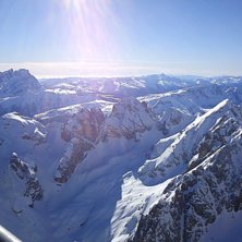 4500 meter &ouml;ver havet, underbar utsikt men n&aring;got. Foto: Sandra Andersson.