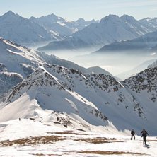 Sista biten av toppen till Testa dei Fra i Aosta.. Foto: Christian T&uuml;rk. &Aring;kare: Skidfantaster.