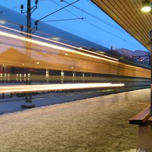 t&aring;get gled f&ouml;rbi. Foto: Ville Olin jag. &Aring;kare: SL t&aring;get.