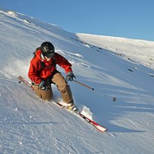 Bild fr&aring;n s&auml;songens f&ouml;rsta skiddag :D. Foto: Peter Modigh. &Aring;kare: Oscar Modigh.