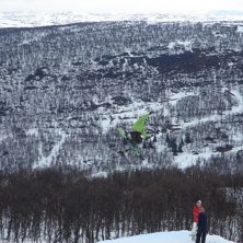 Piststilen slopestyle kval. Foto: Micke Lind. &Aring;kare: Johan Berglund.