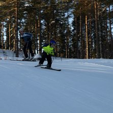 F&ouml;rsta tr&auml;ningen f&ouml;r Fabian med Saltis slalomkl. Foto: Patrik Bredberg. &Aring;kare: Fabian Bredberg.