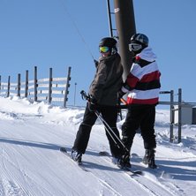 Foto: min syster och jag i liften :D.