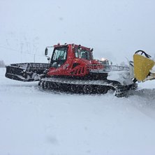 15 cm nysn&oslash;!

 N&aring; er det 0 grader, sn&oslash;byger og.