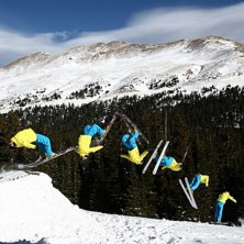 BC-kick uppbyggd i Loveland Pass, Colorado.. Foto: Sverker H&ouml;gbom. &Aring;kare: Henrik Petersson.