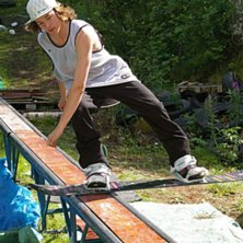 Steepstores Team&aring;kare rippar!. Foto: Daniel Roos. &Aring;kare: Johan Karlsson.