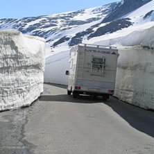 Strynefj&auml;llet visar sig fr&aring;n sin b&auml;sta sida. So. Foto: Johan Olofsson.