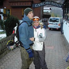 F&ouml;rsta &aring;kdagen!. Foto: Line Tikkanen. &Aring;kare: Maria oOivebring.