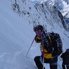 Offpist i Grand Montes. 
Jag lycklig. . Foto: Jonne L&ouml;vkvist. &Aring;kare: S&ouml;ren Danielsson.