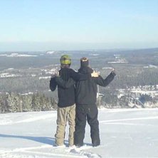 Jag och Adam p&aring; &amp;quot;TOPPEN&amp;quot; ; D. Foto: -. &Aring;kare: Adam Dock, Thomas Berg.