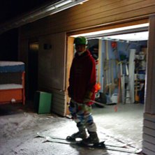 f&ouml;rsta skiddagen. Foto: min syster. &Aring;kare: mattias bergstr&ouml;m.