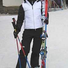 Jag i Bydalen - v&aring;ren 04. Foto: Henrik. &Aring;kare: Sandra.