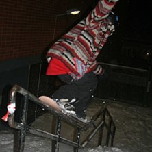 kinked rail performed by me. Foto: oskar lundmark. &Aring;kare: Erik S&ouml;rstam.