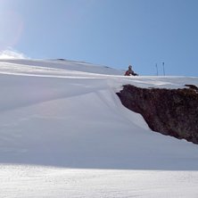 En h&auml;rlig dag med ett litet lager nysn&ouml; &aring; str&aring;. Foto: Johan kotten ekman. &Aring;kare: William Flodstr&ouml;m.