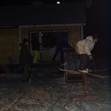 en dag med lite sn&ouml;,men vi tog spadarna och skott. Foto: andreas grahn. &Aring;kare: robin (bobby).