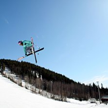 En sk&ouml;n dag p&aring; Storklinten spring session. Foto: Linus. &Aring;kare: Elias Henderson.