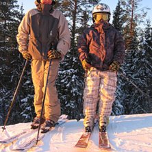 i k&aring;bdaliss. Foto: Kimmo. &Aring;kare: jag och jens.