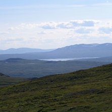 Gr&auml;nsen Sverige/Norge. M&aring;let remskleppen som ses. Foto: Magnus Prahl.