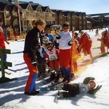 Arbetsdag i Lindvallens skidskola!. Foto: Linn&eacute;a Dym&eacute;n.
