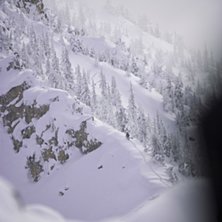 Mikael hajkar mot den h&aring;rigaste linjen f&ouml;r i &aring;r. Foto: Per Nyberg. &Aring;kare: Mikale Norrman.