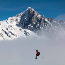 Cork tre ovan molnen i Brevent, Chamonix. Foto: Ni.