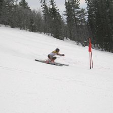 USM-kval &aring;k 2 i storslalomen. Foto: ola holmgren. &Aring;kare: moa holmgren.
