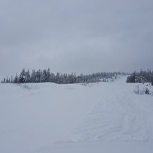 Overskyet og fine forhold!
Temperaturen er p&aring; sni.