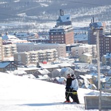 Kiruna stad i bakgrunden!. Foto: Acke vig. &Aring;kare: vig elever.